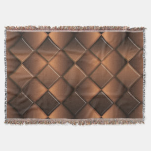 Geometric abstract chocolate pattern. throw blanket