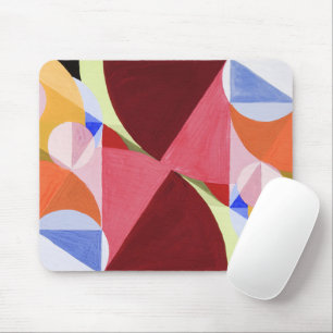 Geometric Abstract Color Blocks Painting Mouse Pad