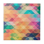 Geometric Abstract Colorful Rainbow Pastel Cute Ceramic Tile<br><div class="desc">Geometric Abstract Colorful Rainbow Pastel Cute</div>