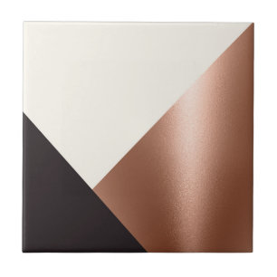 Geometric Abstract Colour Block Ceramic Tile