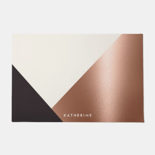 Geometric Abstract Colour Block Doormat