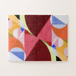 Geometric Abstract Colour Blocks Painting Jigsaw Puzzle