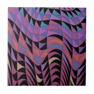 Geometric Abstract Design Ceramic Tile