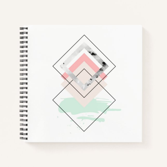 Geometric Abstract Design Notebook (Front)