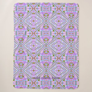 Geometric Abstract Diamond Pattern Sherpa Blanket
