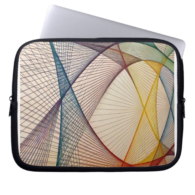 Geometric Abstract Electronics Bag (Front)