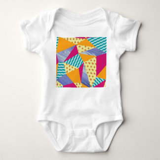 Geometric, abstract elements: decorative seamless  baby bodysuit