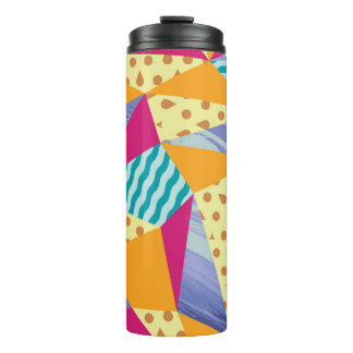 Geometric, abstract elements: decorative seamless  thermal tumbler