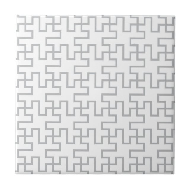 Geometric Abstract Floor Design Ceramic Tile (Front)