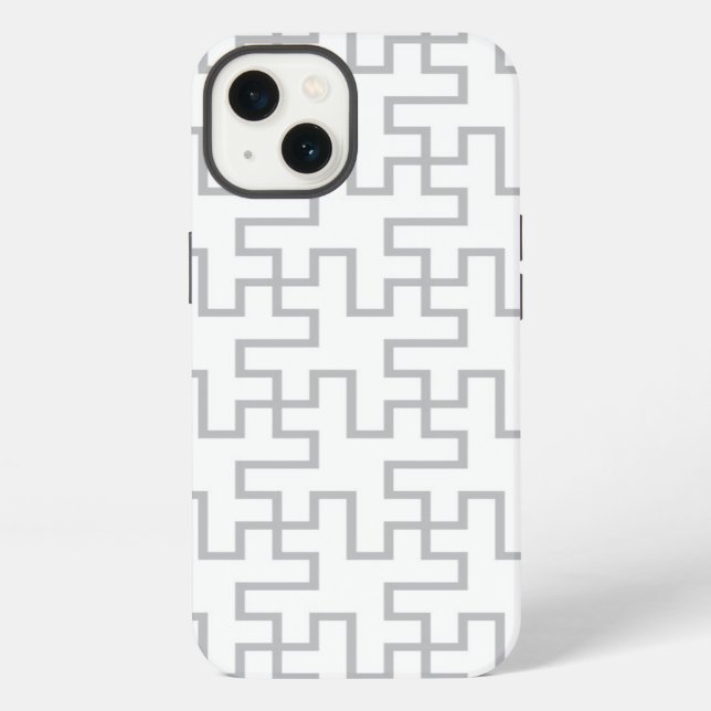 Geometric Abstract Floor Design iPhone Case (Back)