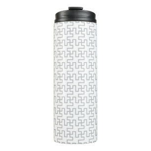 Geometric Abstract Floor Design Thermal Tumbler