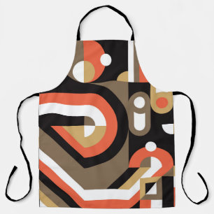 Geometric Abstract: Futuristic Artwork Design. Apron
