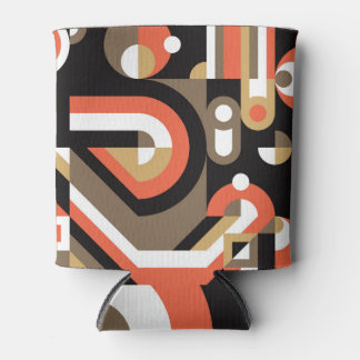 Geometric Abstract: Futuristic Artwork Design. Can Cooler