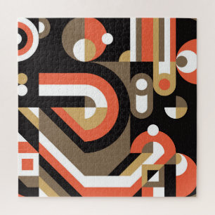 Geometric Abstract: Futuristic Artwork Design. Jigsaw Puzzle