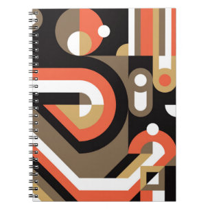 Geometric Abstract: Futuristic Artwork Design. Notebook