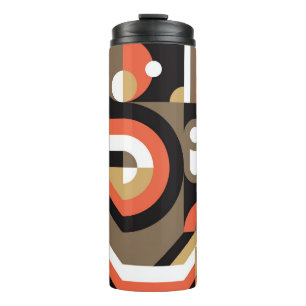 Geometric Abstract: Futuristic Artwork Design. Thermal Tumbler