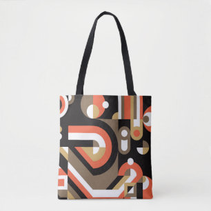 Geometric Abstract: Futuristic Artwork Design. Tote Bag