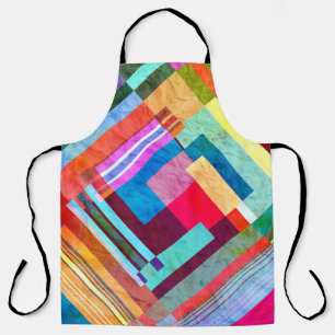 Geometric abstract, graphic colour background. apron