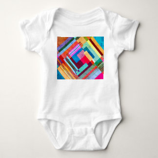 Geometric abstract, graphic colour background. baby bodysuit
