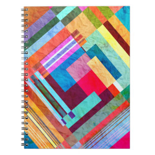 Geometric abstract, graphic colour background. notebook