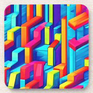 Geometric Abstract Harmony Coaster