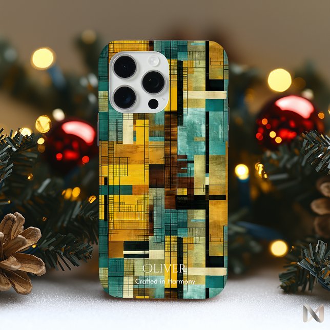 Geometric Abstract Harmony – Earthy Sophisticated  Case-Mate iPhone Case (Creator Uploaded)