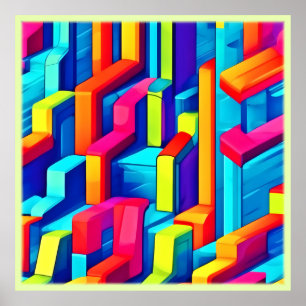 Geometric Abstract Harmony Poster
