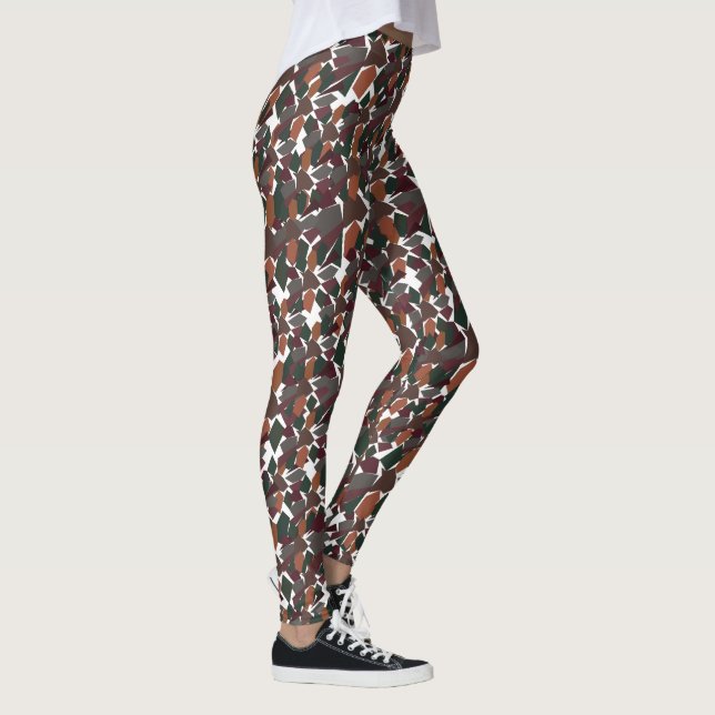Geometric Abstract Modern  Leggings (Right)