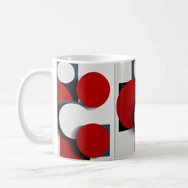 🔴 Geometric Abstract Morning Mug 🔴 (Left)