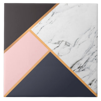 Geometric Abstract Mosaic Ceramic Tile