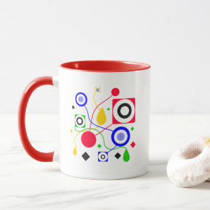 Geometric abstract mug