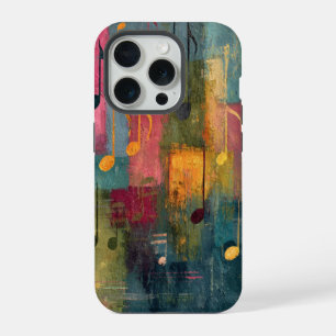 Geometric Abstract Music Themed Art iPhone 15 Pro Case
