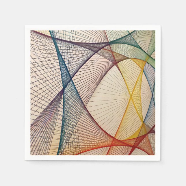 Geometric Abstract Paper Napkin (Front)