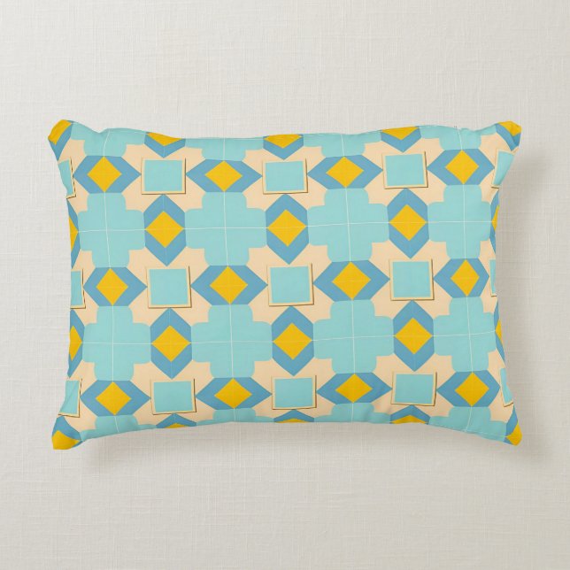 Geometric Abstract Pattern Decorative Cushion (Front)