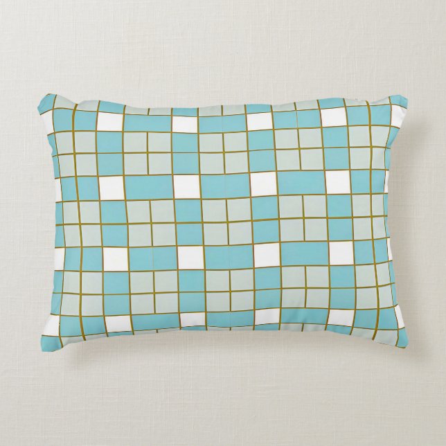 Geometric Abstract Pattern Decorative Cushion (Front)