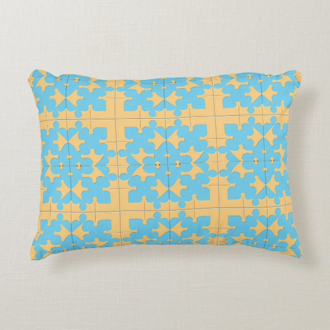 Geometric Abstract Pattern Decorative Cushion (Front)