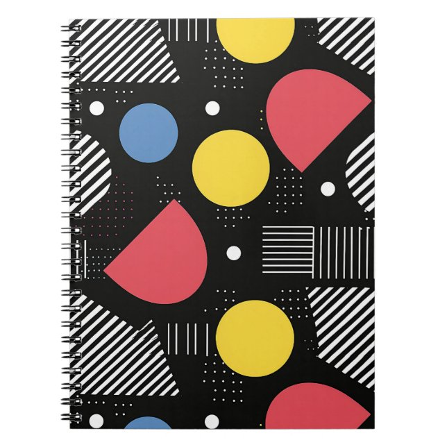 Geometric Abstract Pattern Notebook (Front)