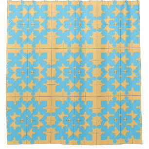 Geometric Abstract Pattern Shower Curtain