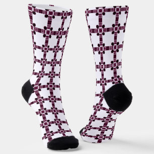 Geometric Abstract Pattern Socks