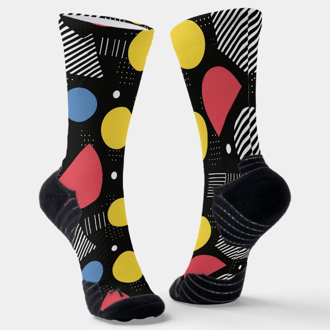 Geometric Abstract Pattern Socks (Angled)