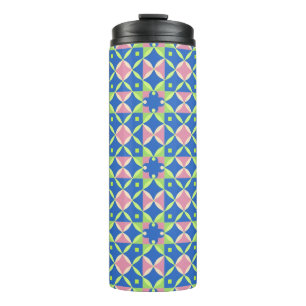 Geometric Abstract Pattern Thermal Tumbler