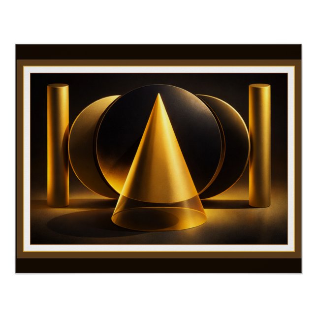 Geometric Abstract Poster – Vibrant Modern Design (Front)