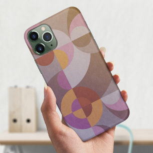 Geometric abstract Retro circles Elegant colourful iPhone 11 Pro Case
