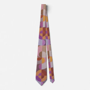 Geometric abstract Retro circles Elegant colourful Tie