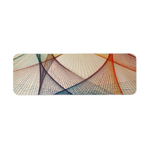 Geometric Abstract Return Address Labels