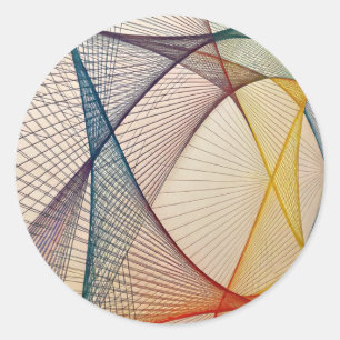 Geometric Abstract Round Sticker