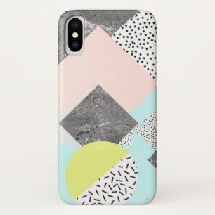 Geometric Abstract Scandi Design iPhone X Case