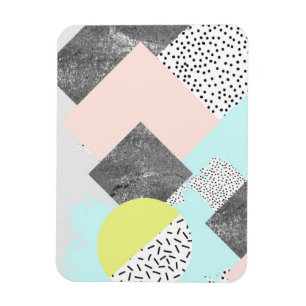 Geometric Abstract Scandi Design Magnet