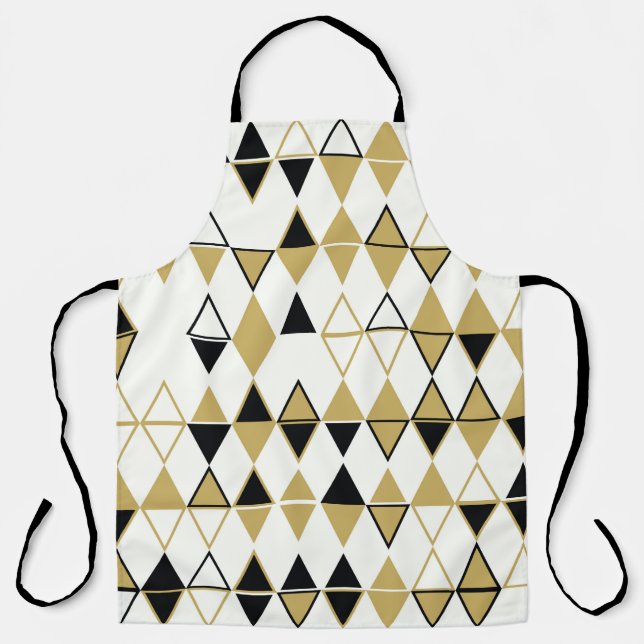 Geometric abstract seamless pattern of coloured sh apron (Front)