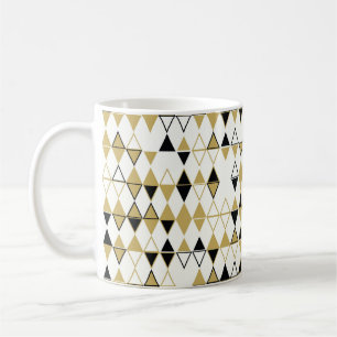 Geometric abstract seamless pattern of coloured sh coffee mug